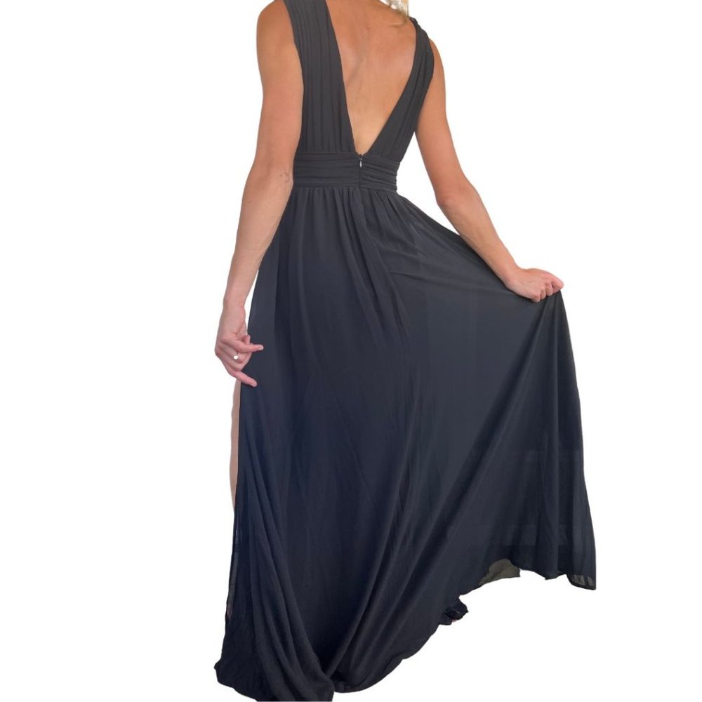 Heavenly Hues Black Maxi Dress